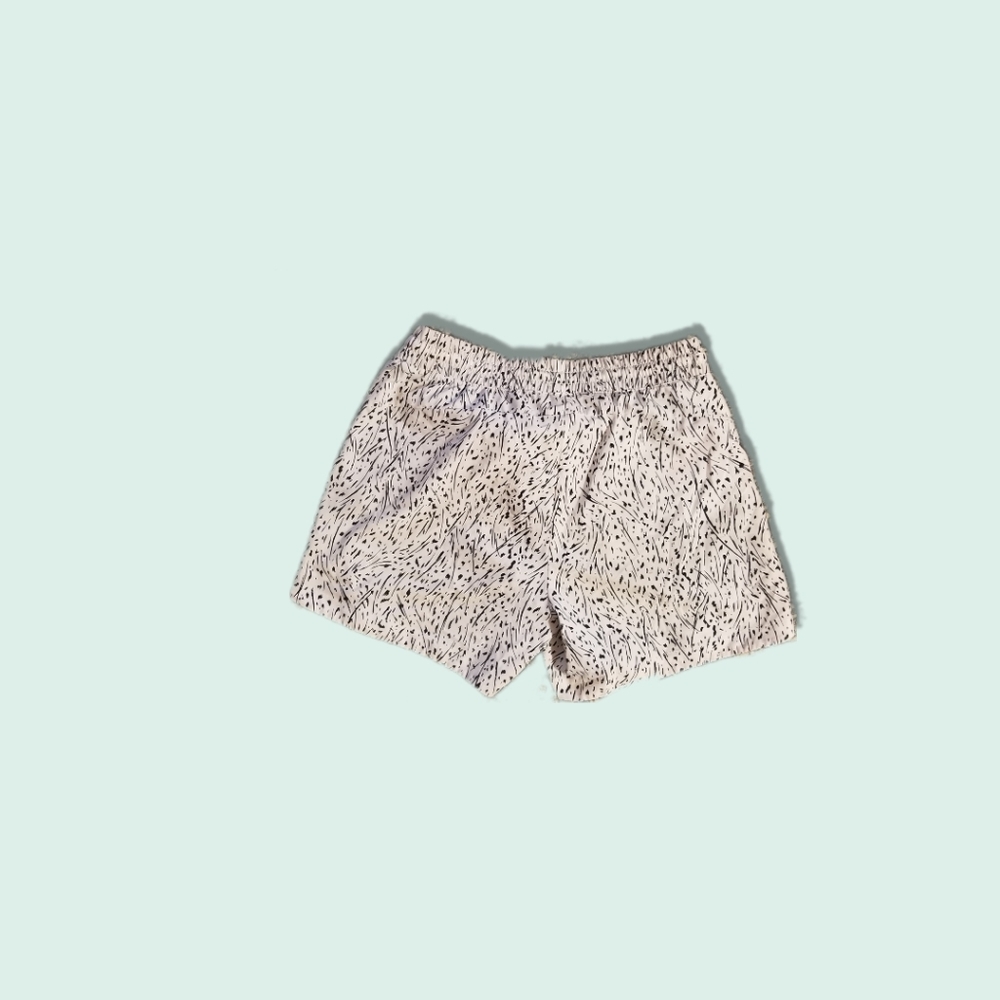 White drawstring shorts